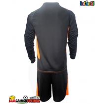 Camisa de Futebol México Goleiro Equipamento Principal Infantil Copa America 2024 Manga Comprida (+ Calças curtas)